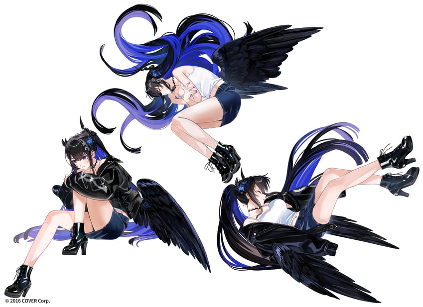nerissa ravencroft (hololive and 1 more) drawn by yomosaka