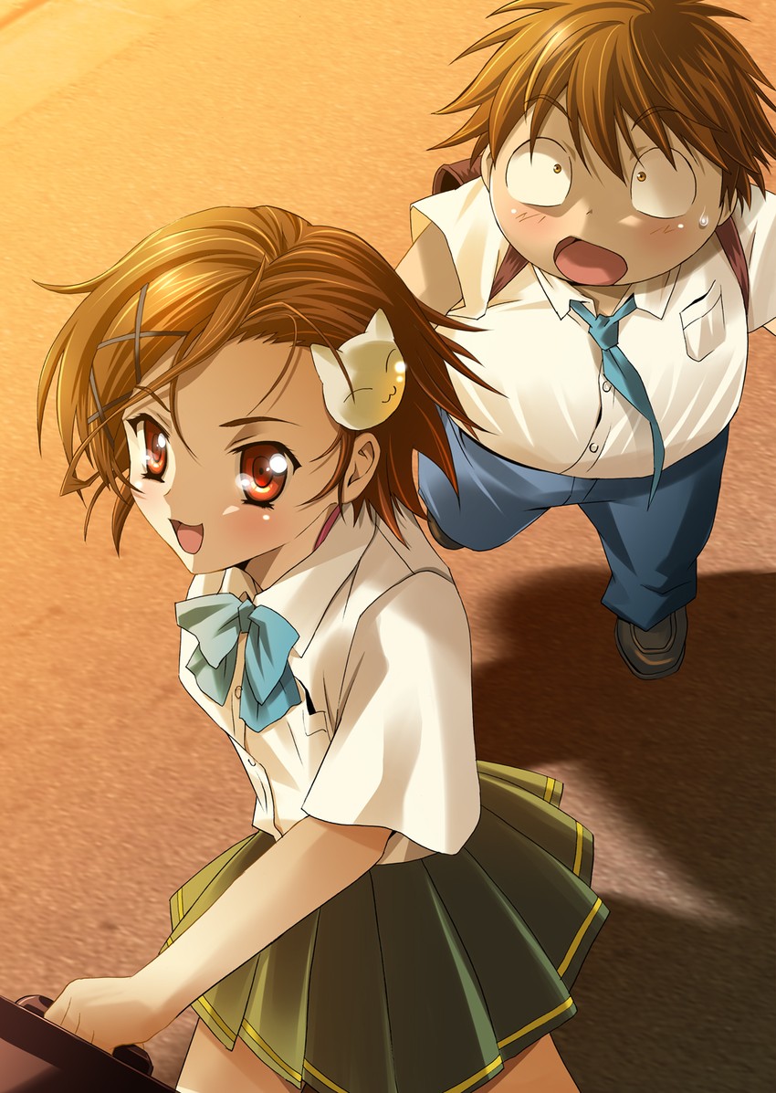 arita haruyuki and kurashima chiyuri (accel world) drawn by platin_(alios)