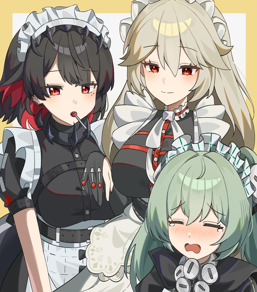 ellen joe, corin wickes, and alexandrina sebastiane (zenless zone zero) drawn by katr5878