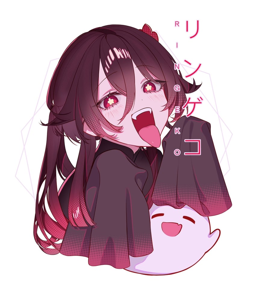 hu tao and boo tao (genshin impact) drawn by ringeko-chan