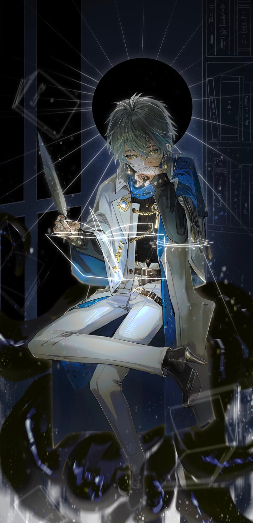 ike eveland (nijisanji and 1 more) drawn by rovaroca