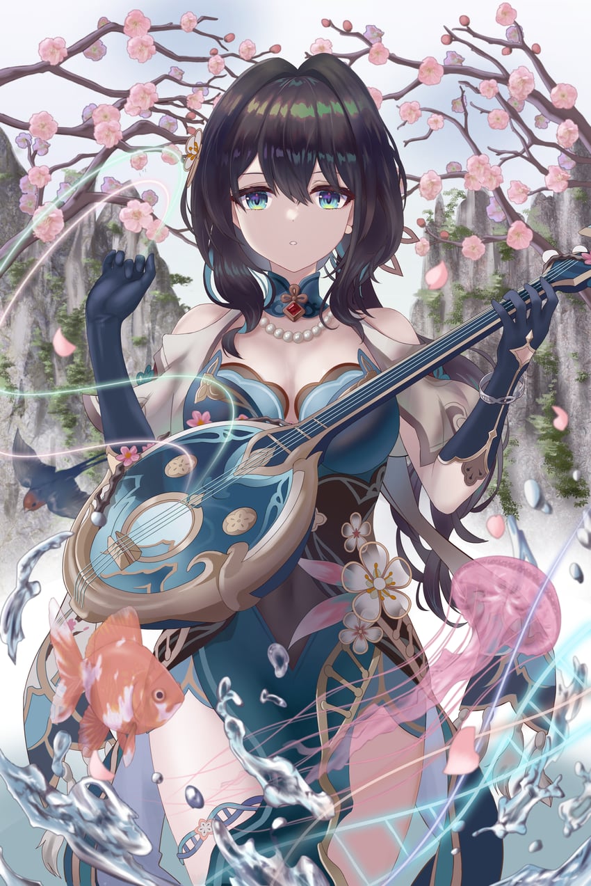 ruan mei (honkai and 1 more) drawn by shi3yin1