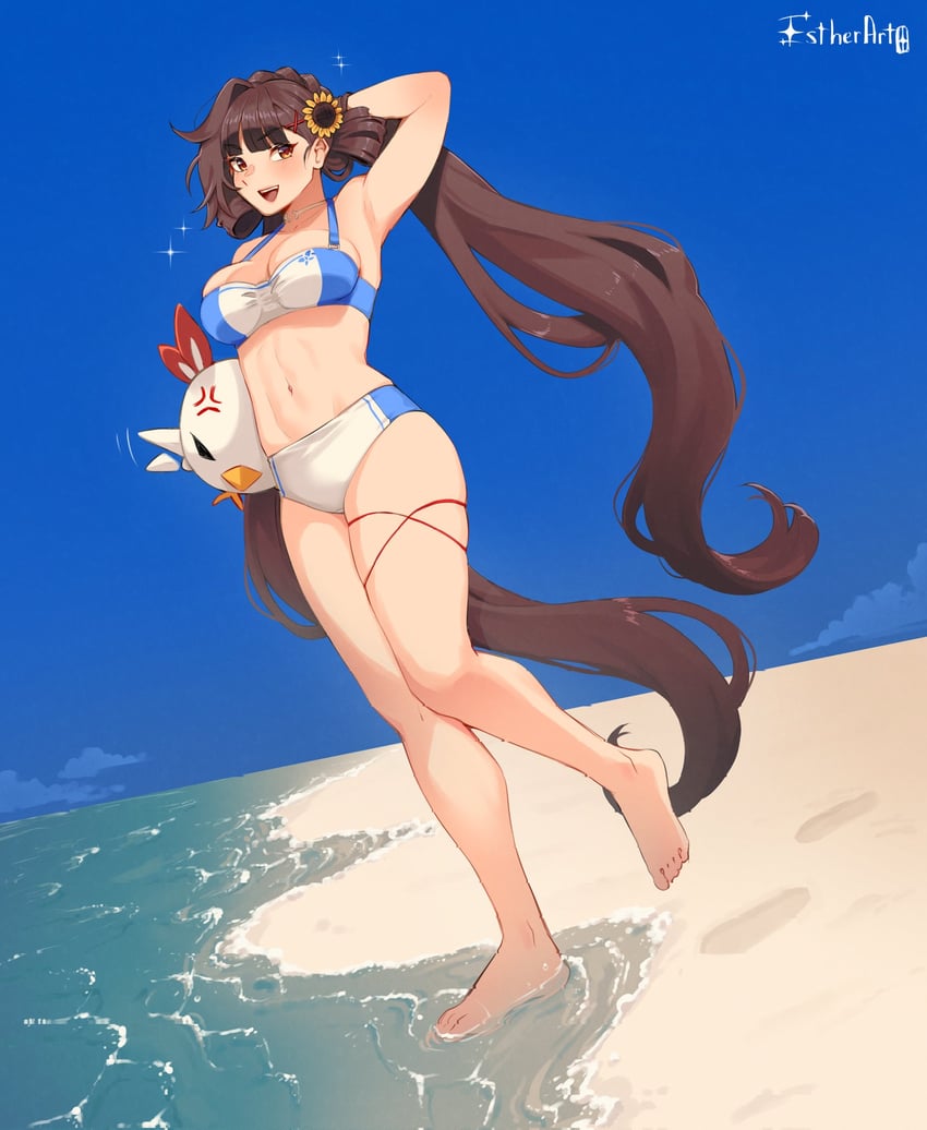 jingwei and li sushang (honkai and 1 more) drawn by estherart0