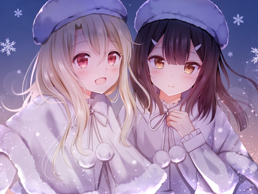 illyasviel von einzbern and miyu edelfelt (fate and 1 more) drawn by nasii