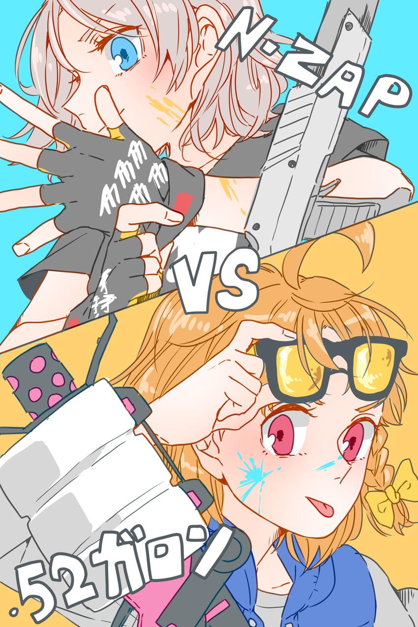 watanabe you and takami chika (love live! and 2 more) drawn by kashikaze