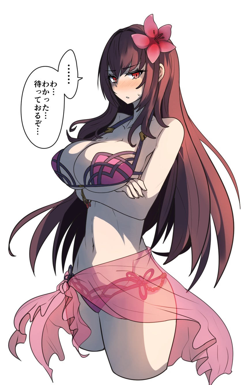 scathach (fate and 1 more) drawn by gin_moku