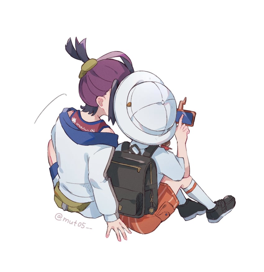 kieran, rotom, juliana, and rotom phone (pokemon and 1 more) drawn by mut05