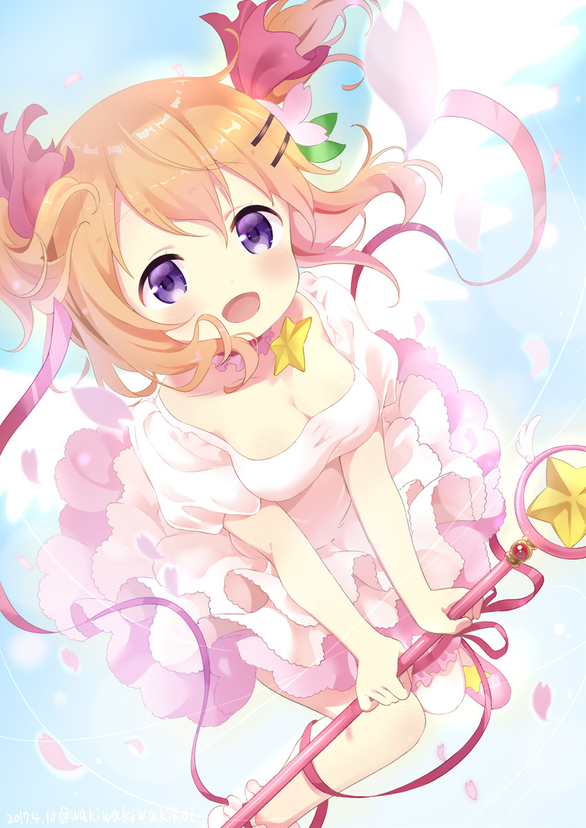kinomoto sakura and hoto cocoa (gochuumon wa usagi desu ka? and 1 more) drawn by neki_(wakiko)