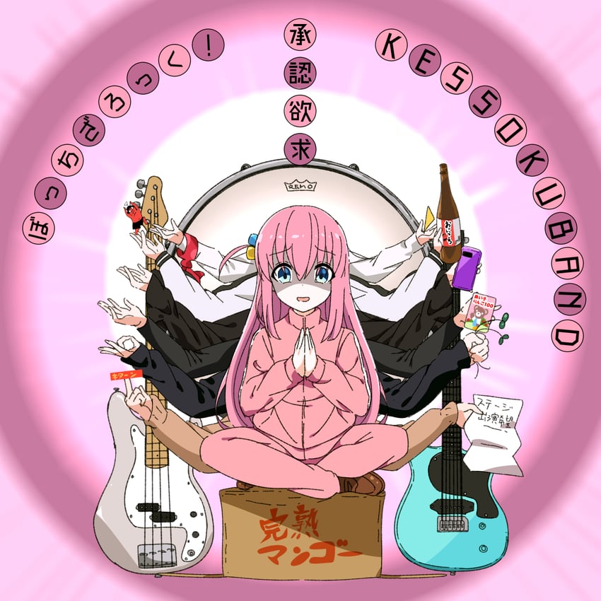 gotoh hitori, kita ikuyo, ijichi nijika, yamada ryo, hiroi kikuri, and 2 more (bocchi the rock! and 1 more) drawn by goumonsha