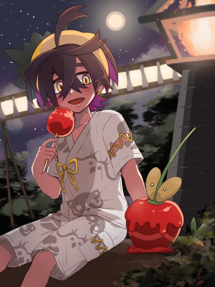 kieran and dipplin (pokemon and 1 more) drawn by koorijou