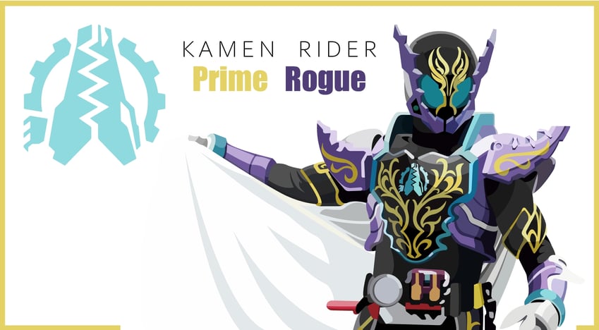 kamen rider rogue and kamen rider prime rogue (kamen rider and 1 more) drawn by mi_shi_de_404