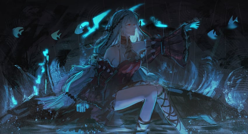 skadi and skadi the corrupting heart (arknights) drawn by kotowaza
