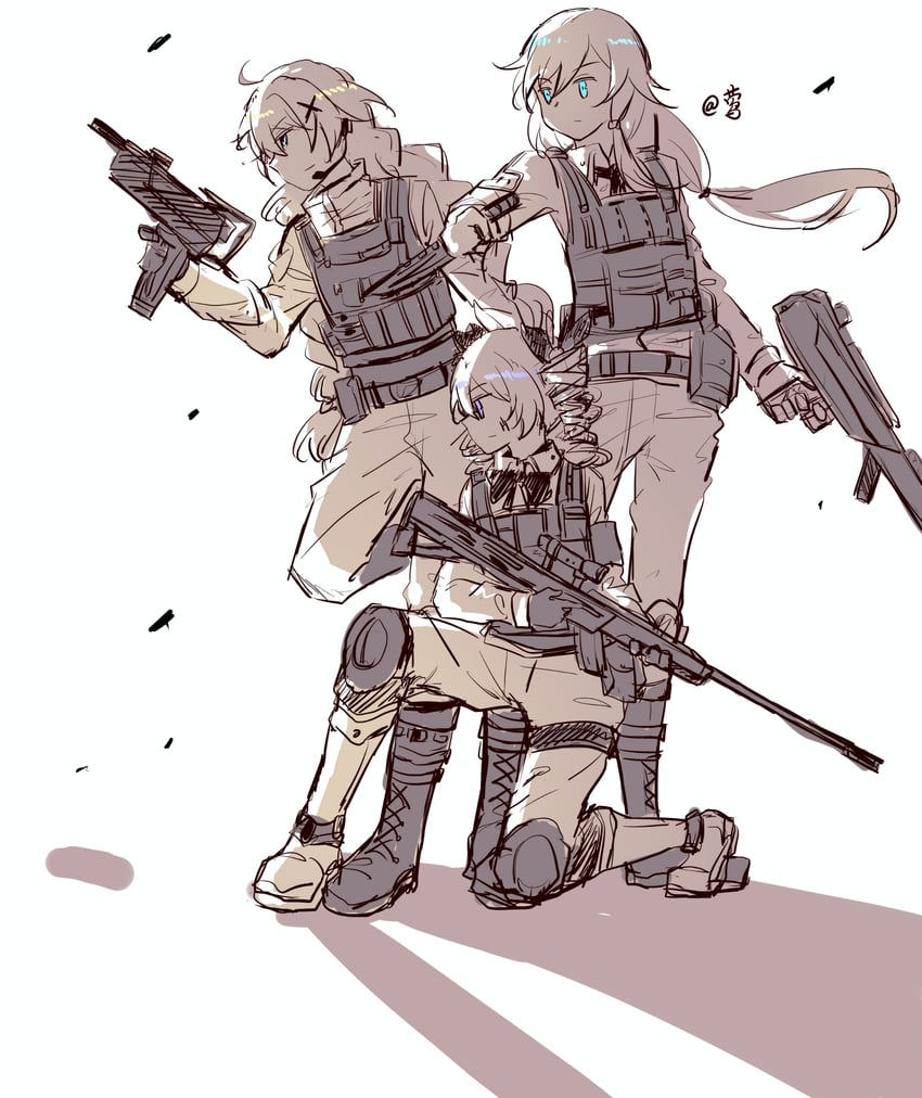 kiana kaslana, fu hua, and bronya zaychik (honkai and 1 more) drawn by shiying_no_yao