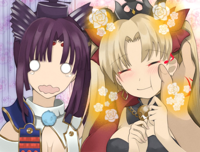 ereshkigal and ushiwakamaru (fate and 1 more) drawn by muni_nuren