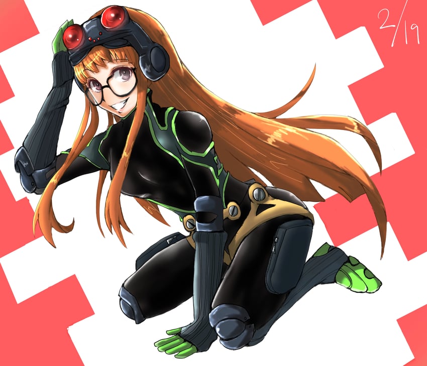 sakura futaba and oracle (persona and 1 more) drawn by hiro-bb