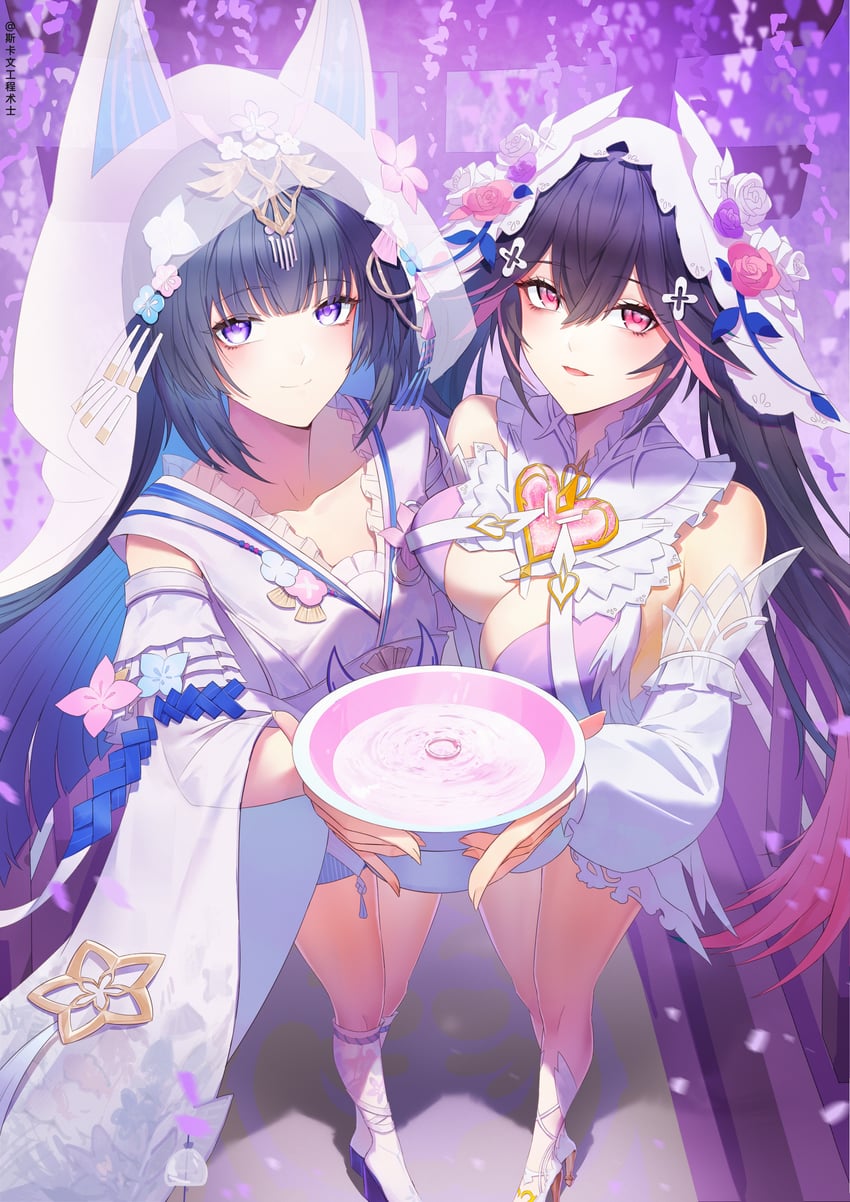 lucia and selena (punishing: gray raven) drawn by skaven_gongcheng_shushi