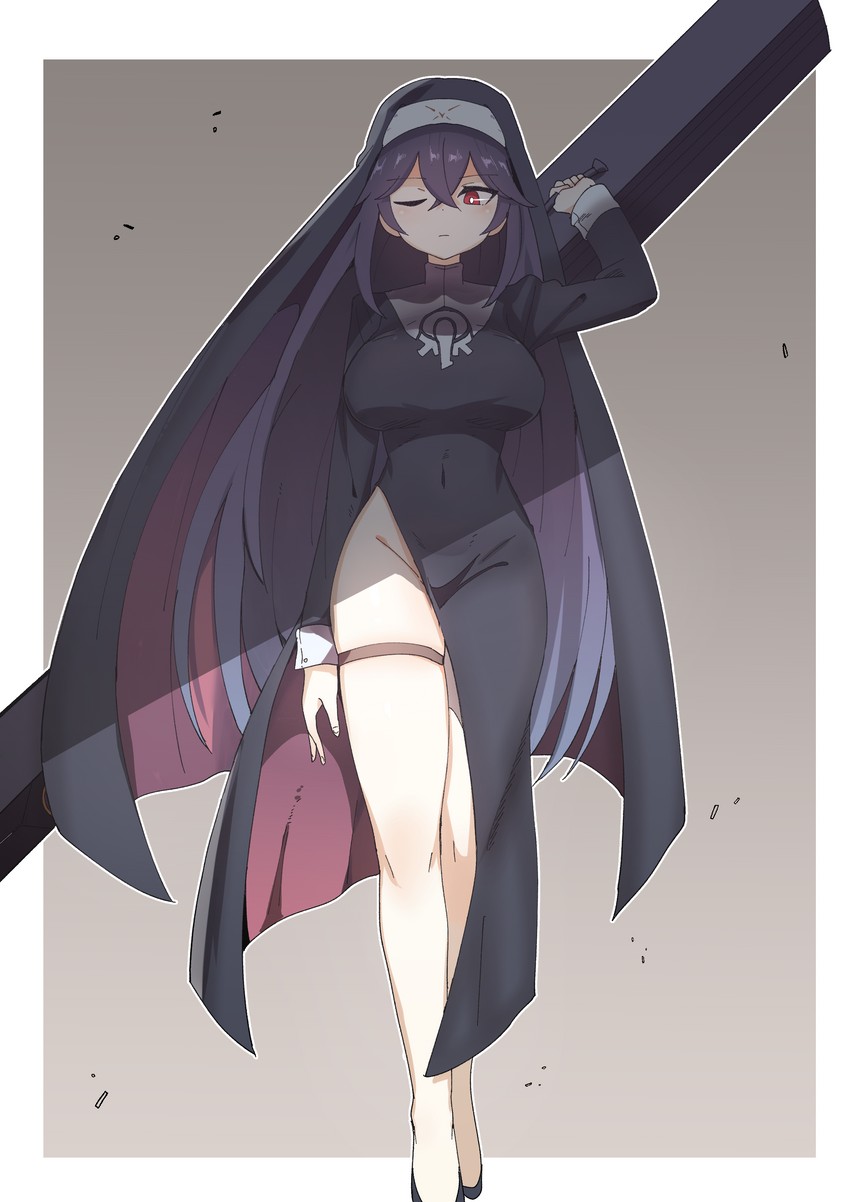 veronica type-asc (last origin) drawn by luke_(dydansgur)