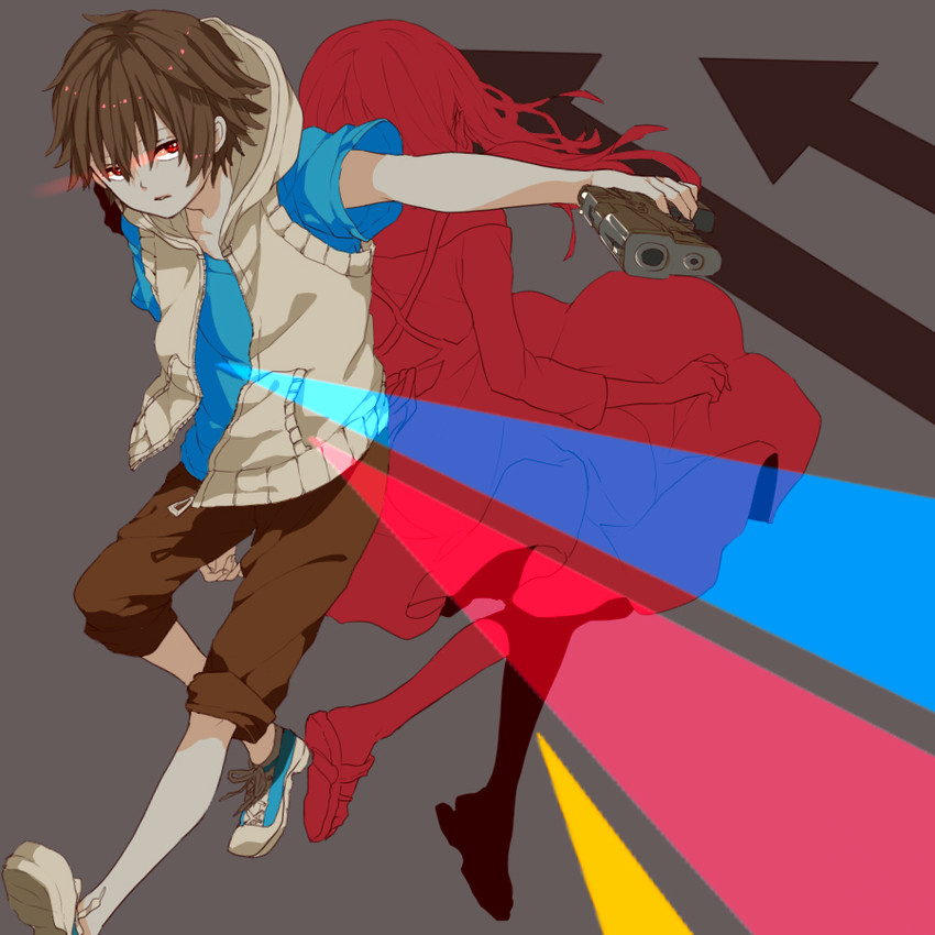 amamiya hibiya and asahina hiyori (kagerou project) drawn by massuru