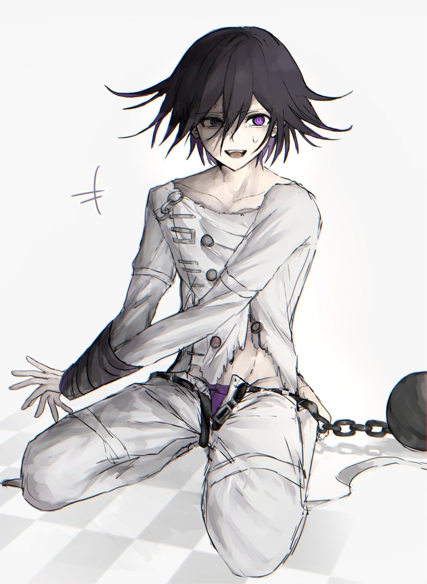 oma kokichi (danganronpa and 1 more) drawn by ryonasiko