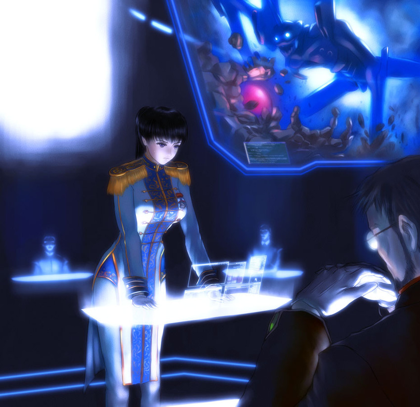 eva 01 and ikari gendou (neon genesis evangelion) drawn by s_zenith_lee