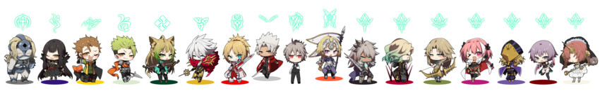 jeanne d'arc, astolfo, mordred, jack the ripper, atalanta, and 12 more (fate and 1 more) drawn by ponita