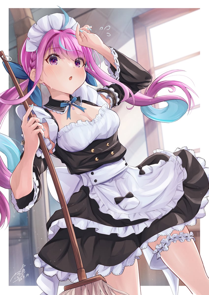 minato aqua (hololive and 1 more) drawn by kairono3jou