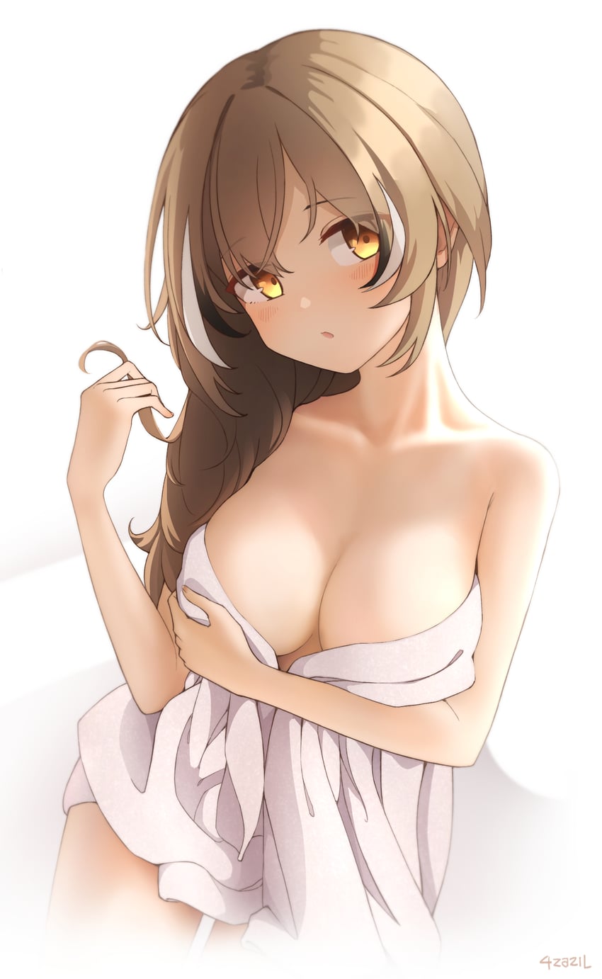nanashi mumei (hololive and 1 more) drawn by 4zazil