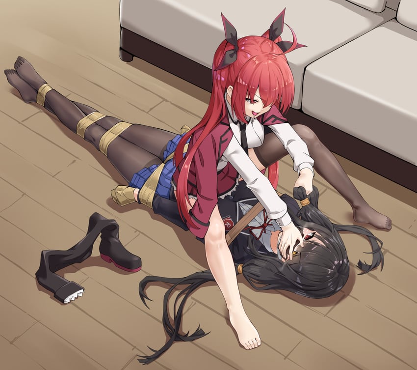 tokisaki kurumi and itsuka kotori (date a live)