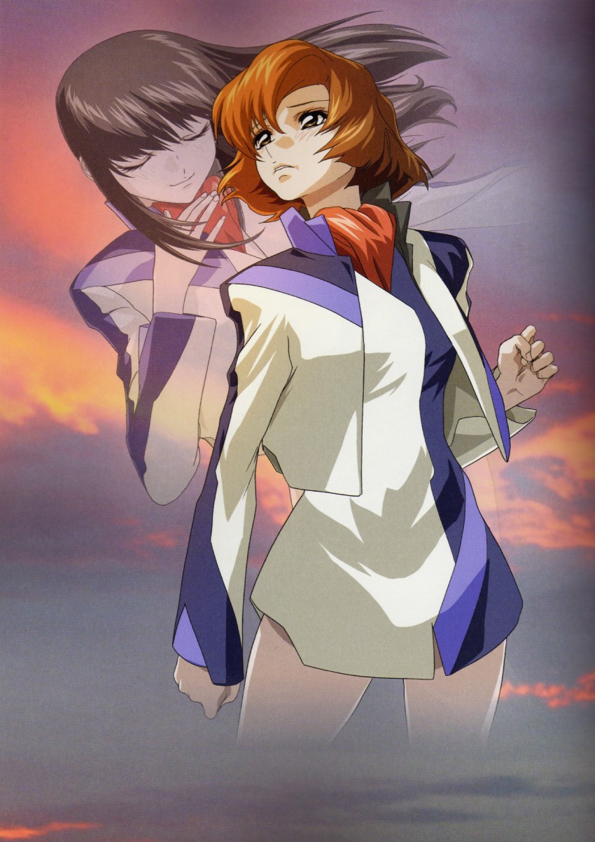 toomi maya and hazama shouko (soukyuu no fafner) drawn by hirai_hisashi