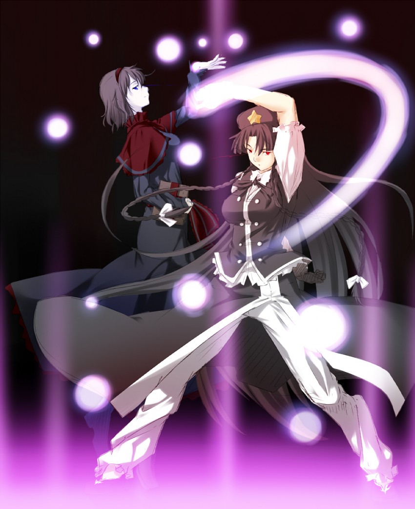 alice margatroid, hong meiling, and hei meiling (original and 2 more) drawn by niwatazumi