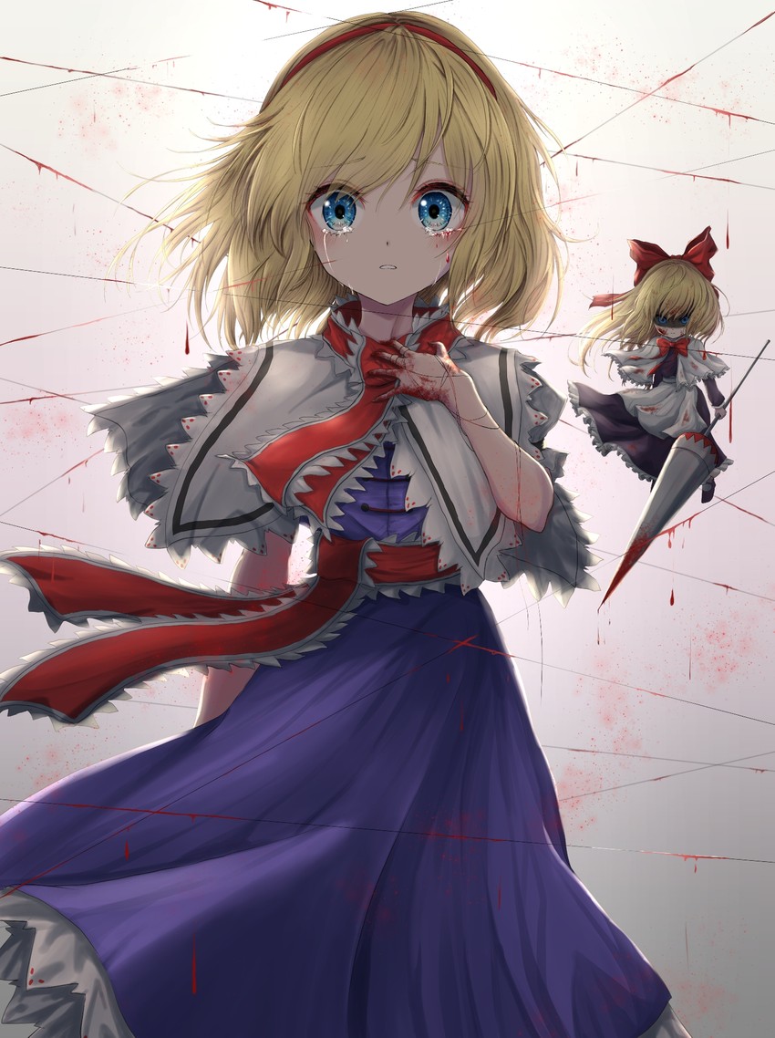 alice margatroid and shanghai doll (touhou) drawn by kayon_(touzoku)