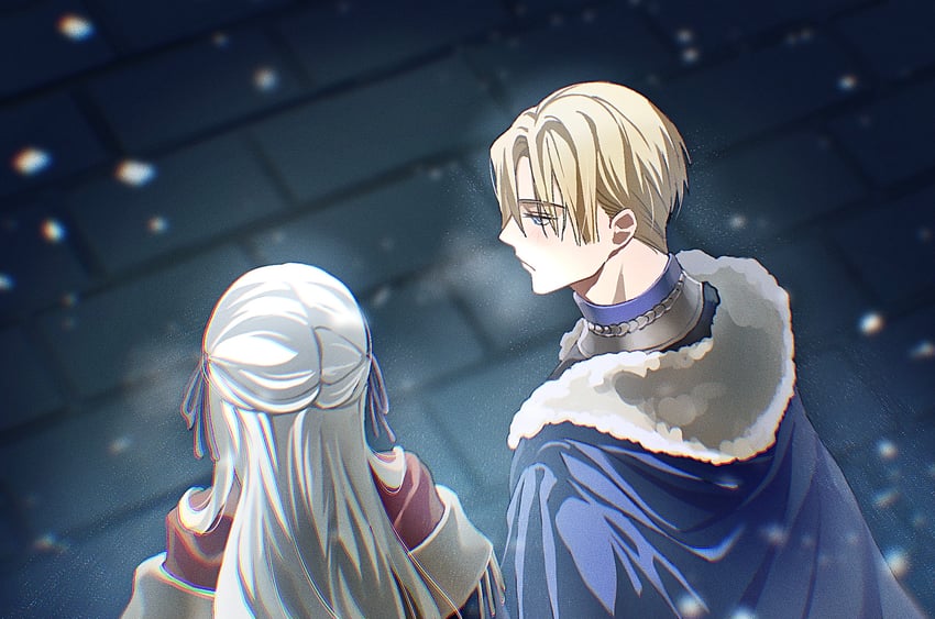 edelgard von hresvelg and dimitri alexandre blaiddyd (fire emblem and 1 more) drawn by soma_otakuu