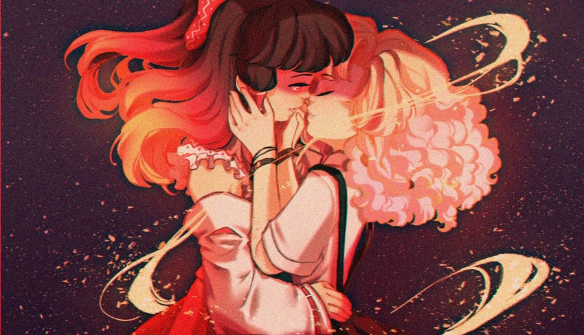 hakurei reimu and kirisame marisa (touhou) drawn by pixie_(milkywaypixies)