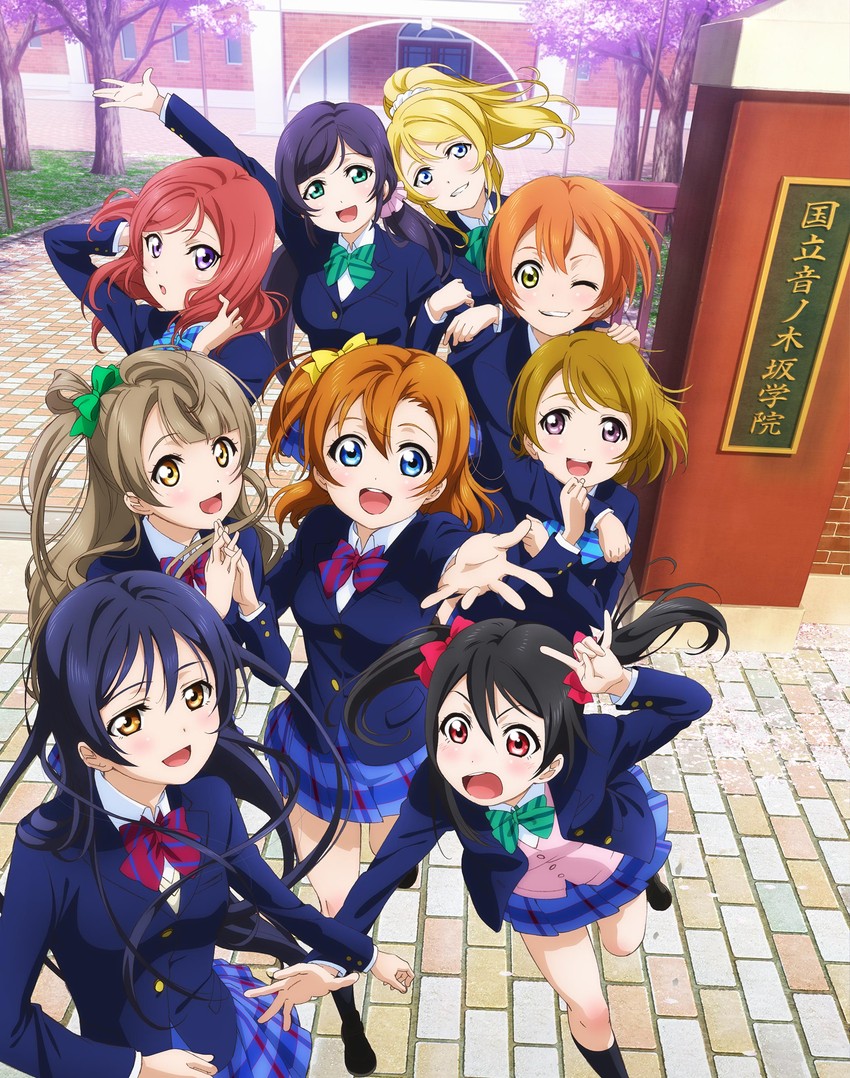 nishikino maki, tojo nozomi, sonoda umi, yazawa nico, ayase eli, and 4 more (love live! and 1 more) drawn by nishida_asako