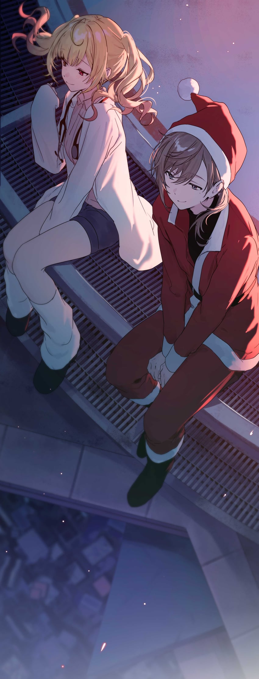 hoshikawa sara and kanae (nijisanji and 1 more) drawn by tone_haruma