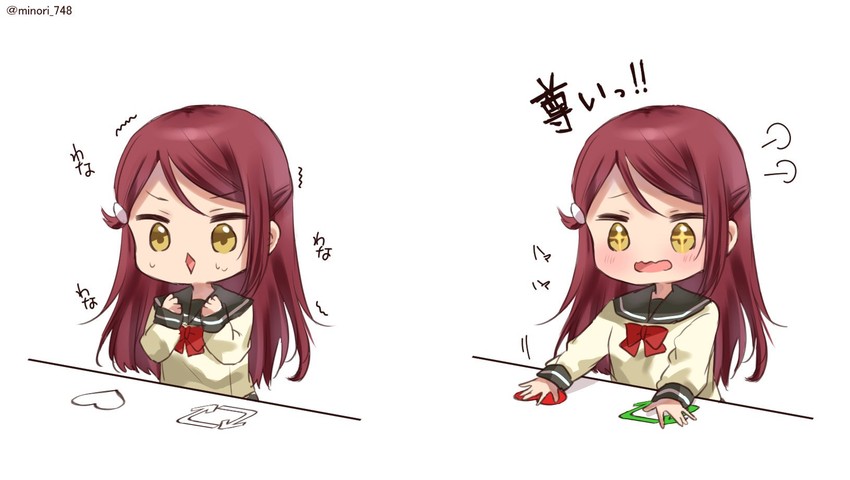 sakurauchi riko (love live! and 2 more) drawn by chigusa_minori