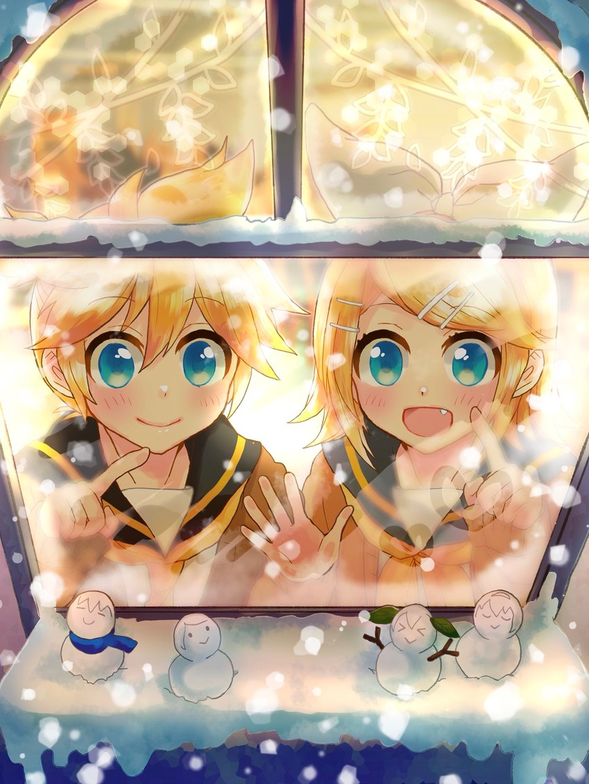 hatsune miku, kagamine rin, kagamine len, megurine luka, kaito, and 1 more (vocaloid) drawn by shiroro69
