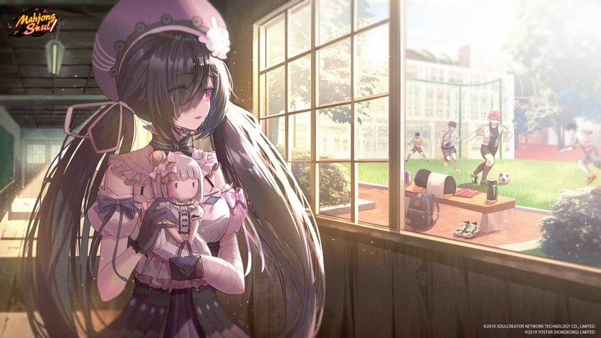 morikawa ayako and takigawa natsuhiko (mahjong soul) drawn by zain_(jiha3905)