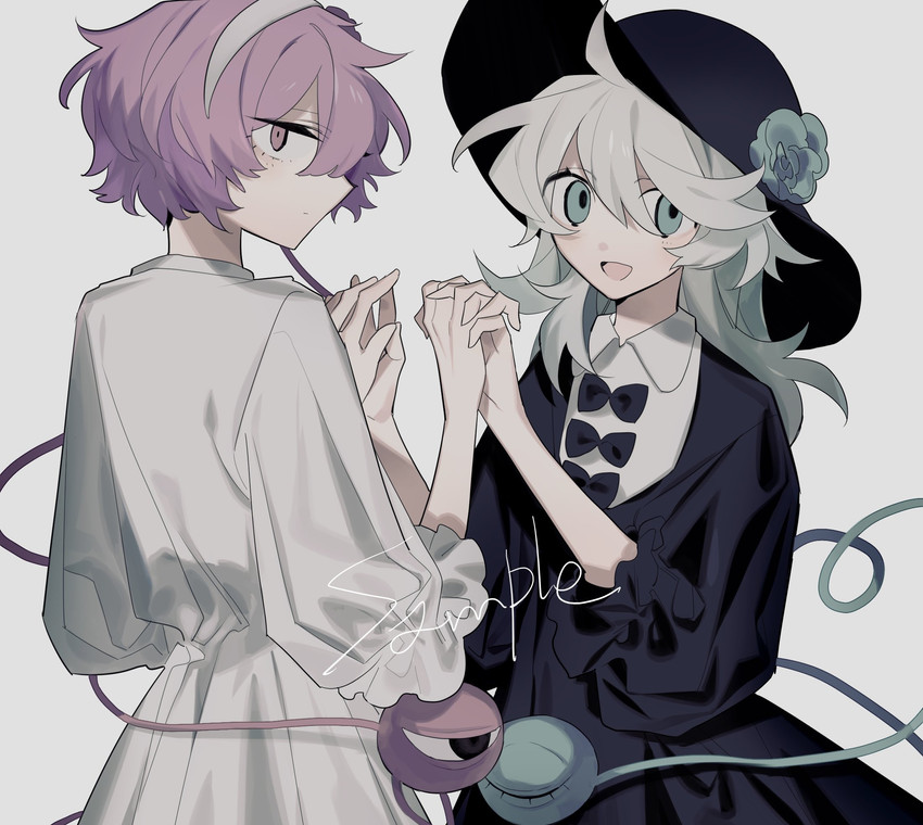 komeiji koishi and komeiji satori (touhou) drawn by higa423