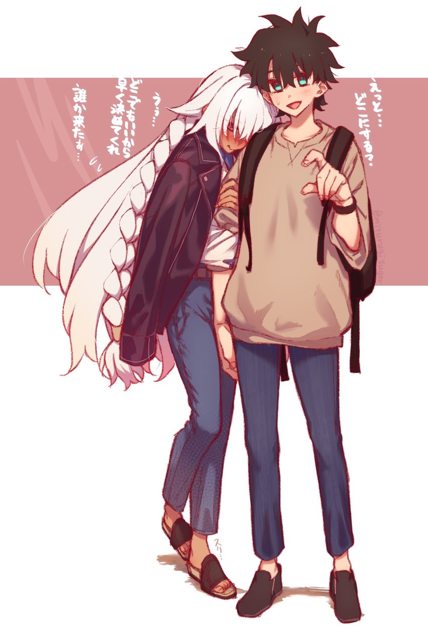 fujimaru ritsuka and lakshmibai (fate and 1 more) drawn by mitsurugi_sugar