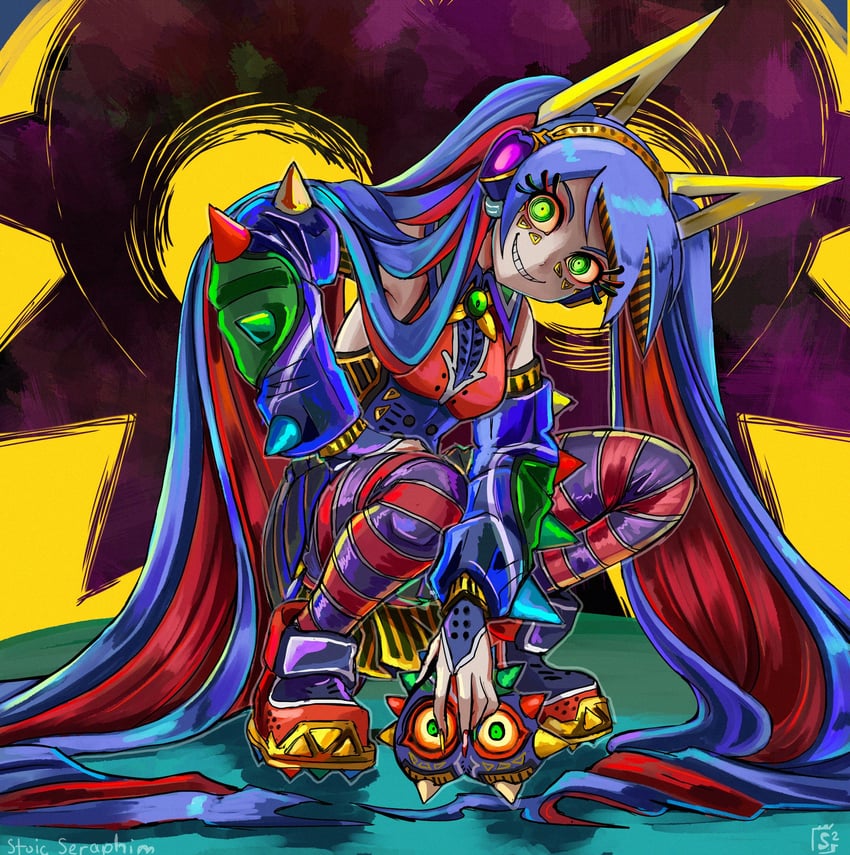 hatsune miku and majora (vocaloid and 2 more) drawn by stoic_seraphim