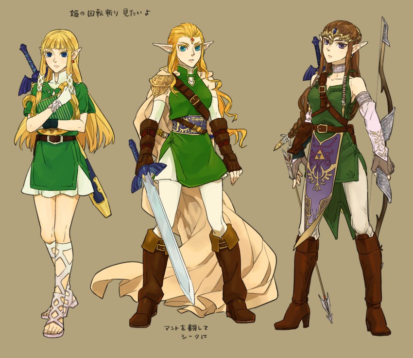 princess zelda (the legend of zelda and 3 more) drawn by nazuna_higurasi