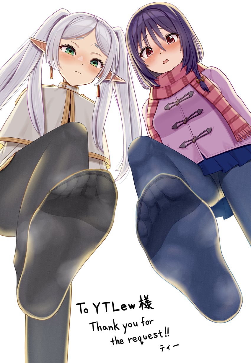 frieren and aoba yutsuki (sousou no frieren and 1 more) drawn by px-tea
