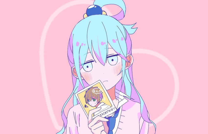 aqua and satou kazuma (kono subarashii sekai ni shukufuku wo! and 1 more) drawn by user_phwk5785
