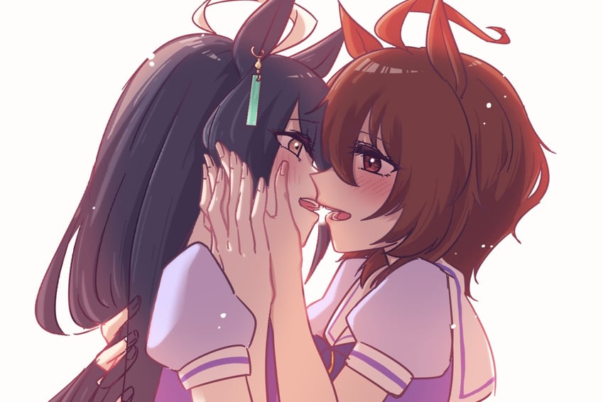 agnes tachyon and manhattan cafe (umamusume) drawn by ki_anzen