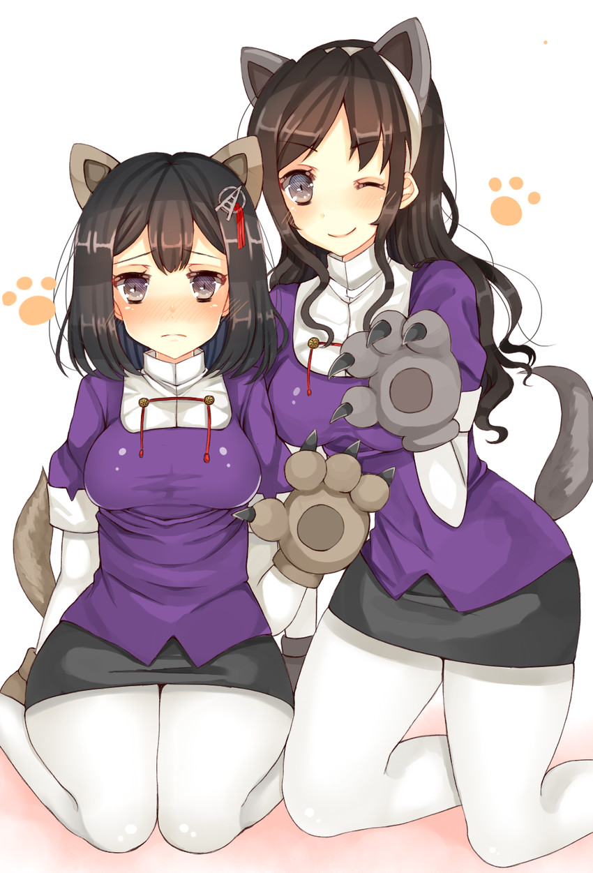 ashigara and haguro (kantai collection) drawn by aozora_nan