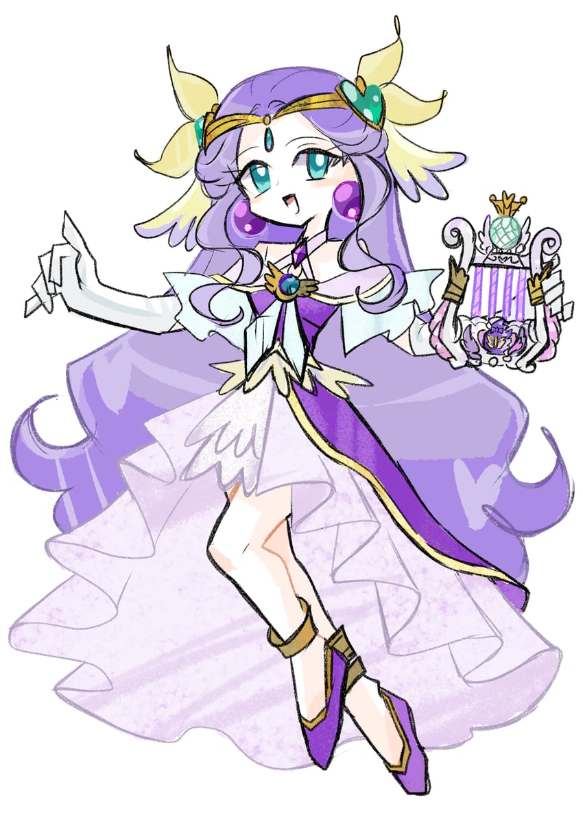 fuurin asumi and cure earth (precure and 1 more) drawn by rakugaki_shitagari-ya