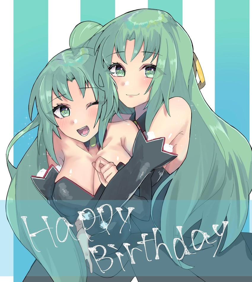 sonozaki mion and sonozaki shion (higurashi no naku koro ni) drawn by onodore_anko