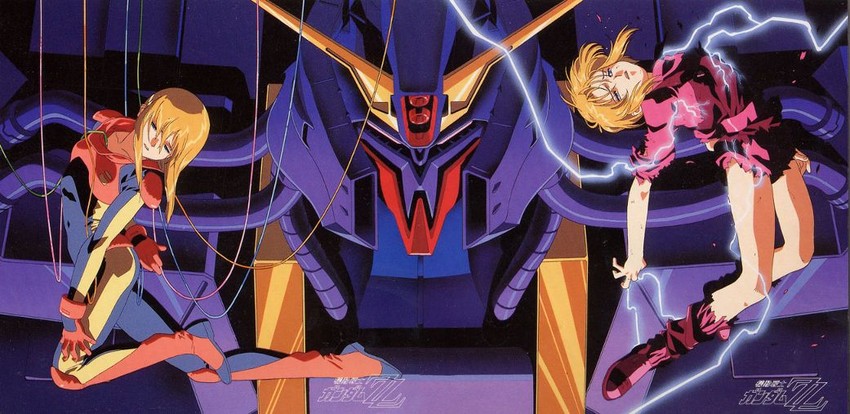 puru two, elpeo puru, and psycho gundam mk ii (gundam and 1 more) drawn by kitazume_hiroyuki