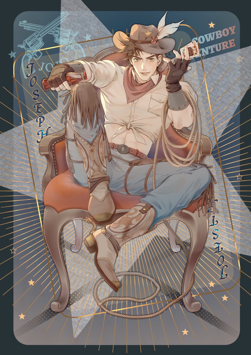 joseph joestar (jojo no kimyou na bouken and 1 more) drawn by chanasykine